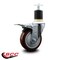 Service Caster 4'' Maroon Poly Swivel 1-7/8'' Expanding Stem Caster Total Lock Brake SCC-EXTTL20S414-PPUB-MRN-178 - alternate 4